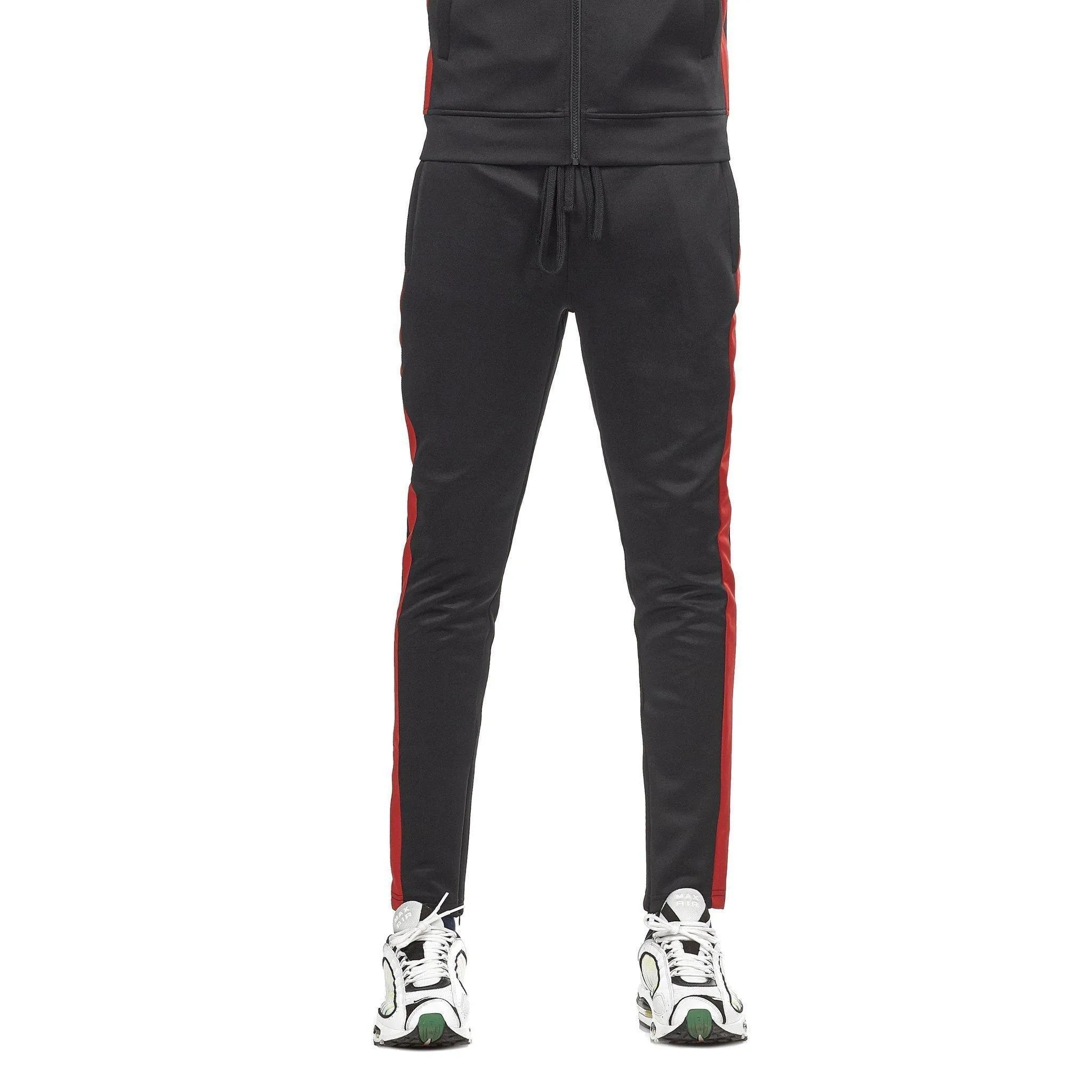 401 Track Pants - Black & Red