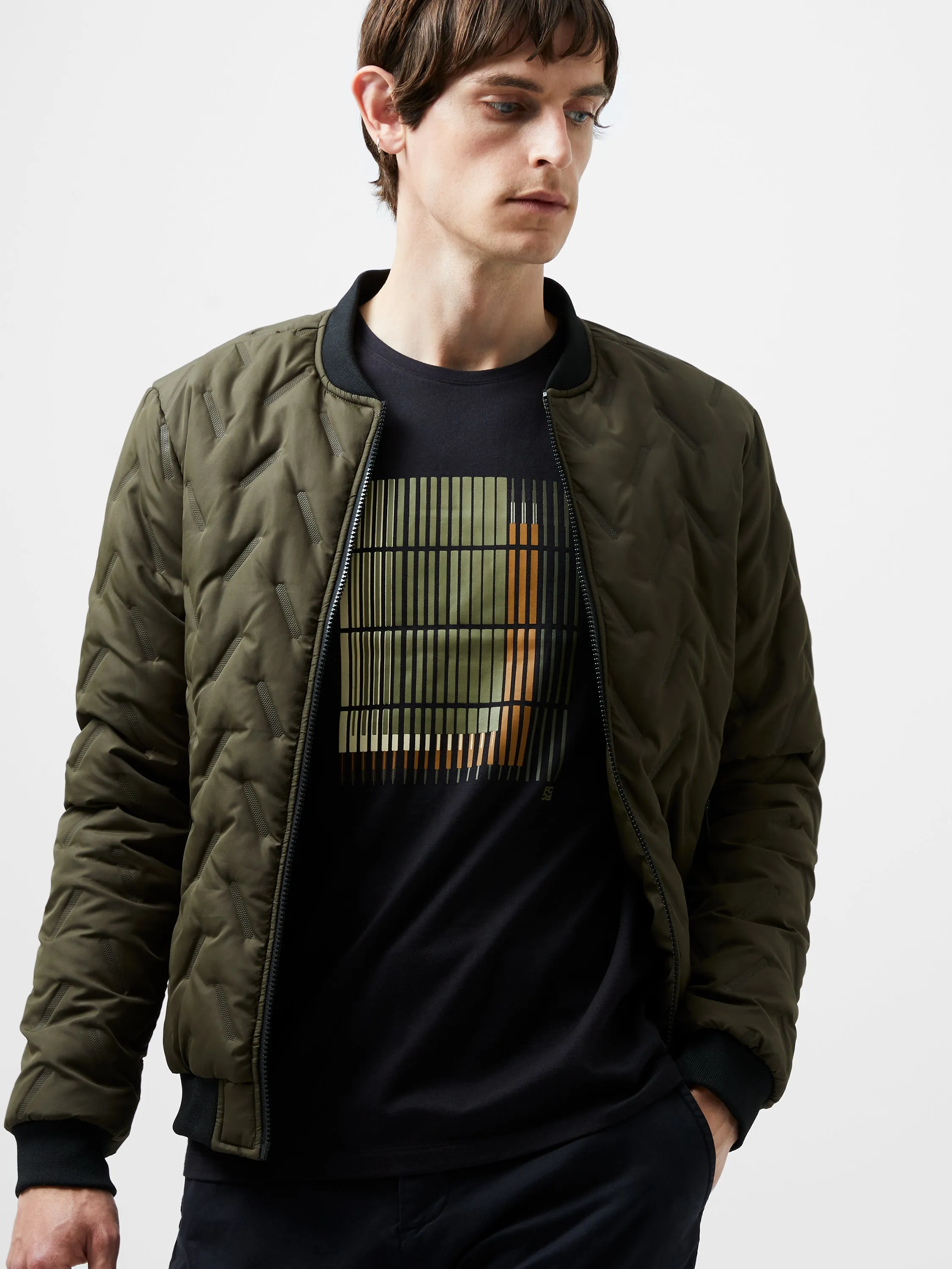 Abstract Line Organic Graphic T-Shirt
