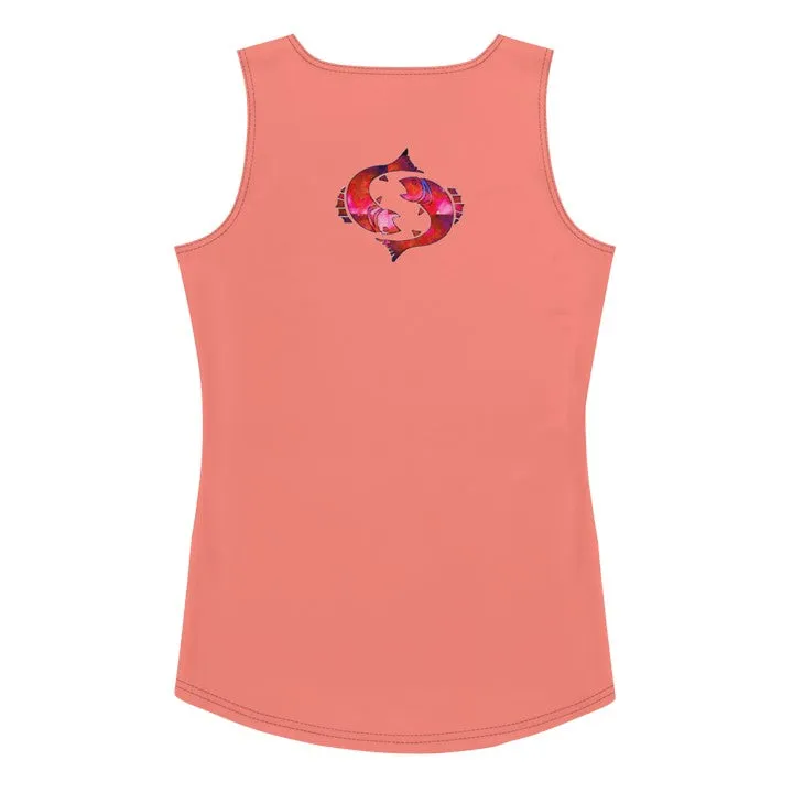 Activewear Tank Tops- Pisces. Black Yoga Tank Tops. Casualwear. WickedYo.