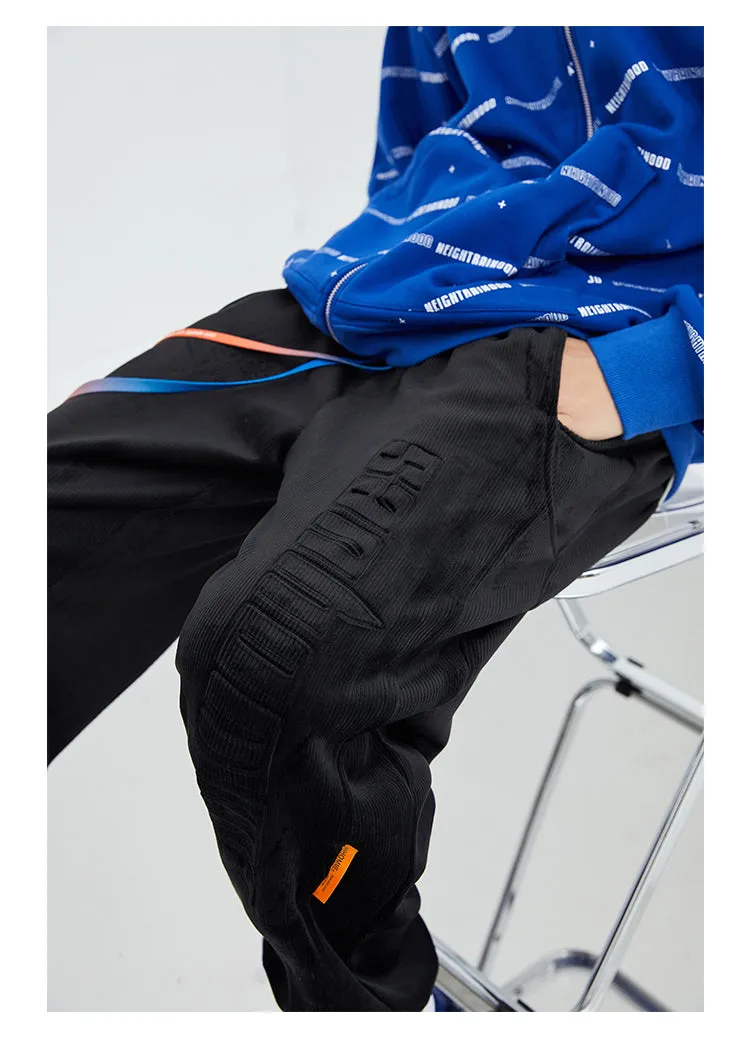 AXXE HOMME CORDUROY CASUAL UNISEX SWEATPANTS