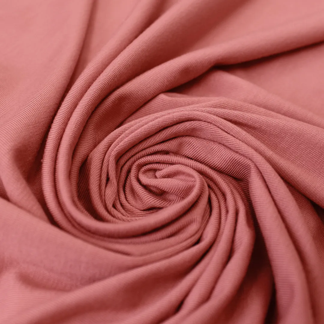 bamboo/spandex 4-way jersey, Oeko-Tex Cert/ - dusky coral
