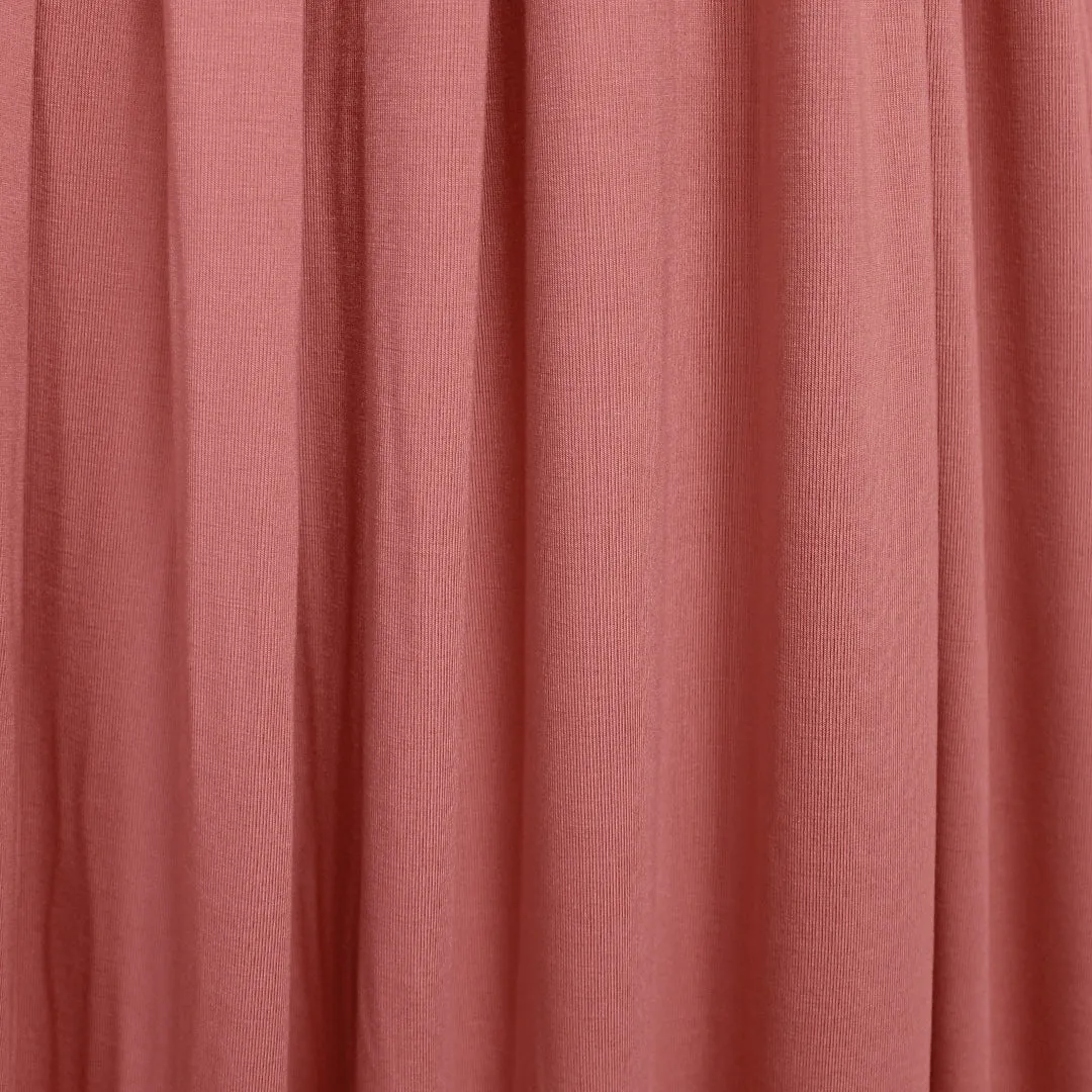 bamboo/spandex 4-way jersey, Oeko-Tex Cert/ - dusky coral