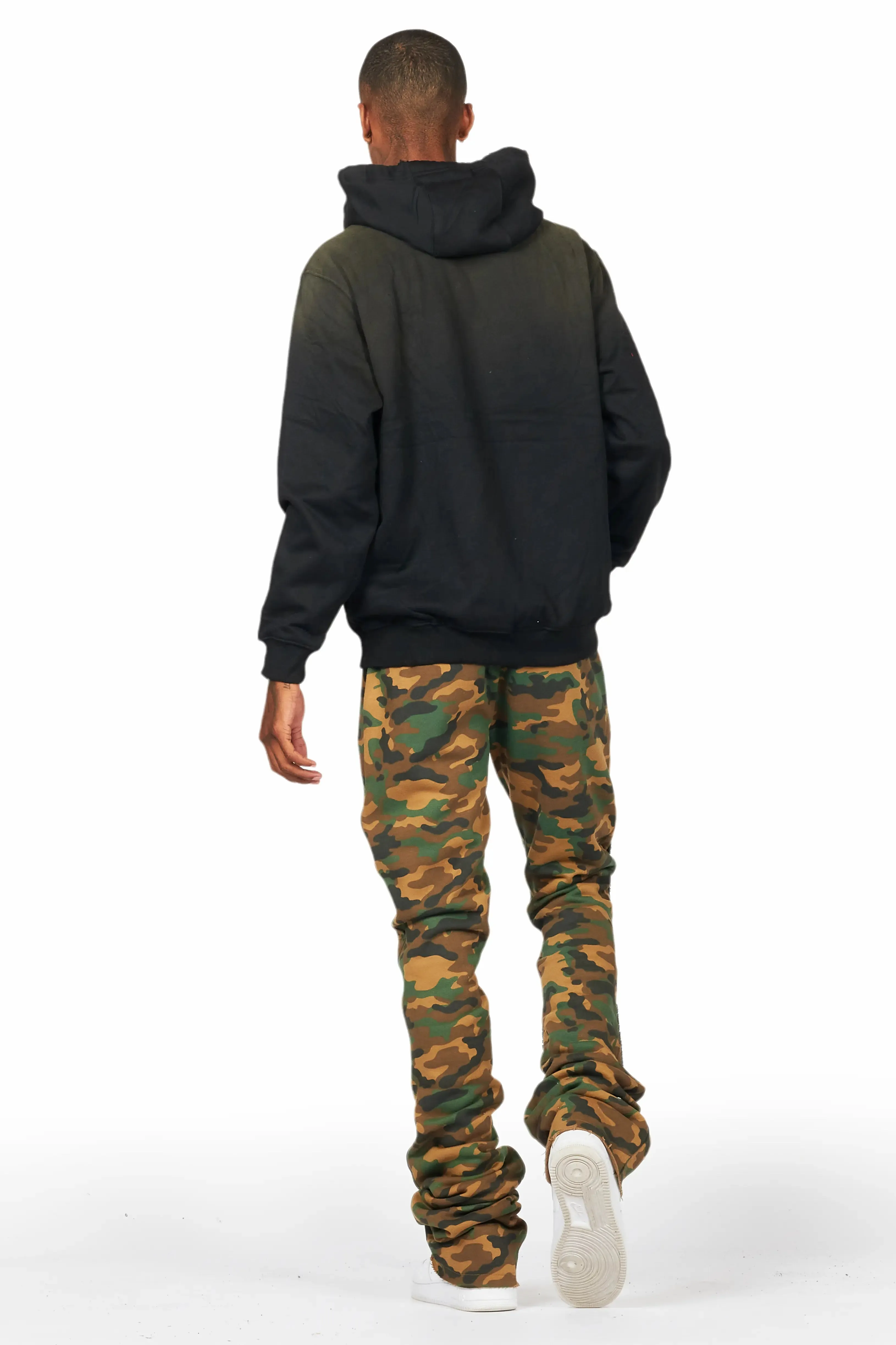 Bansi Faded Camo Super Stacked Trackpant