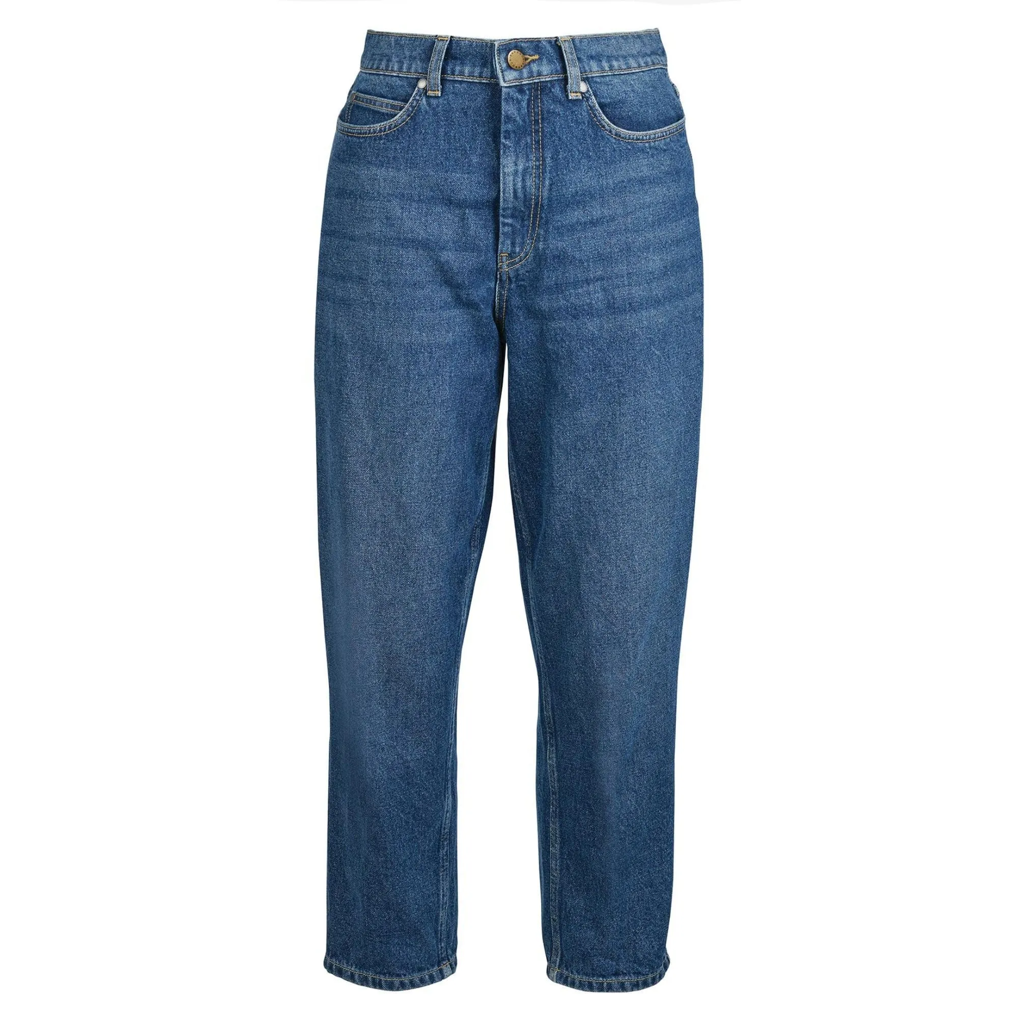 Barbour Moorland High-Rise Jeans in Blue