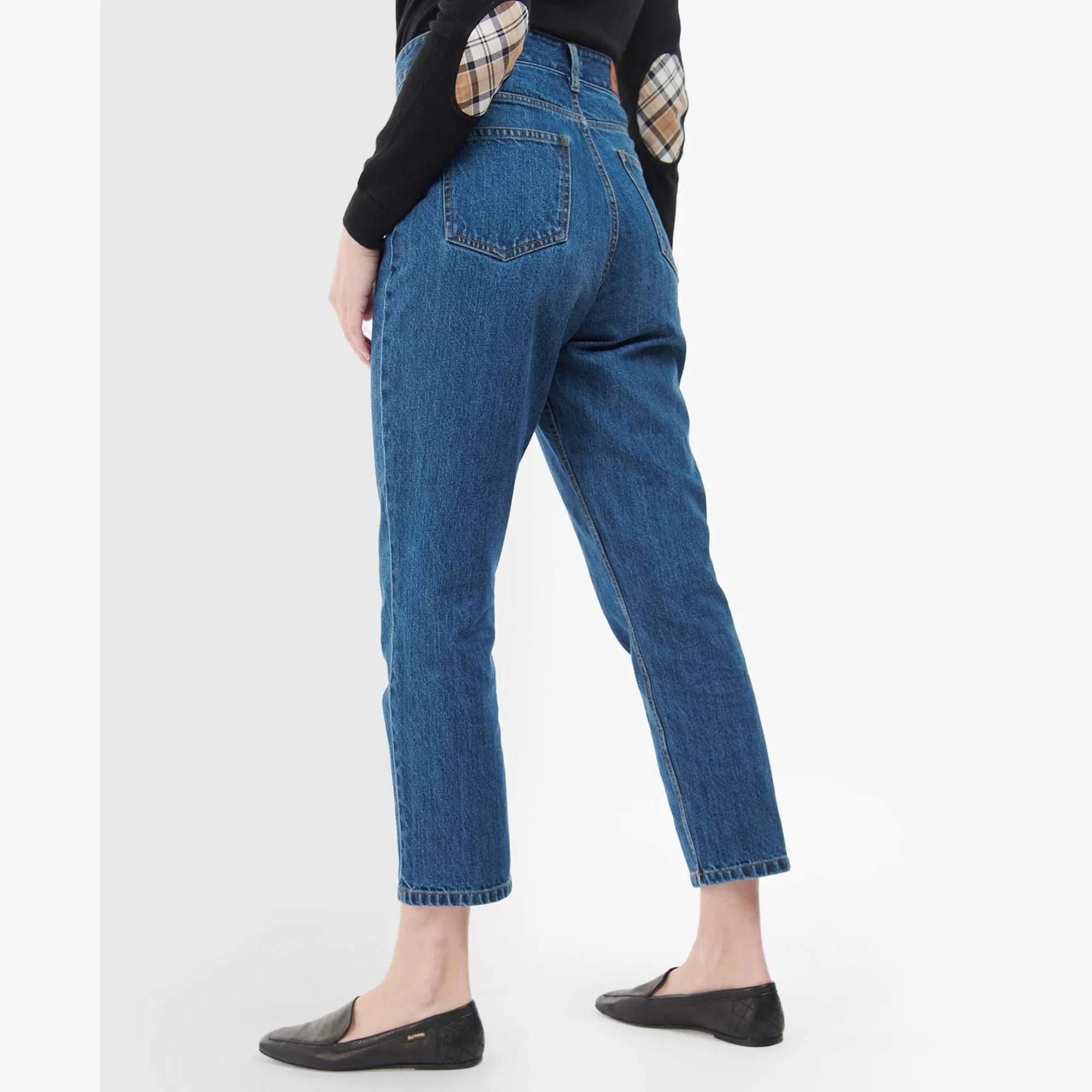 Barbour Moorland High-Rise Jeans in Blue