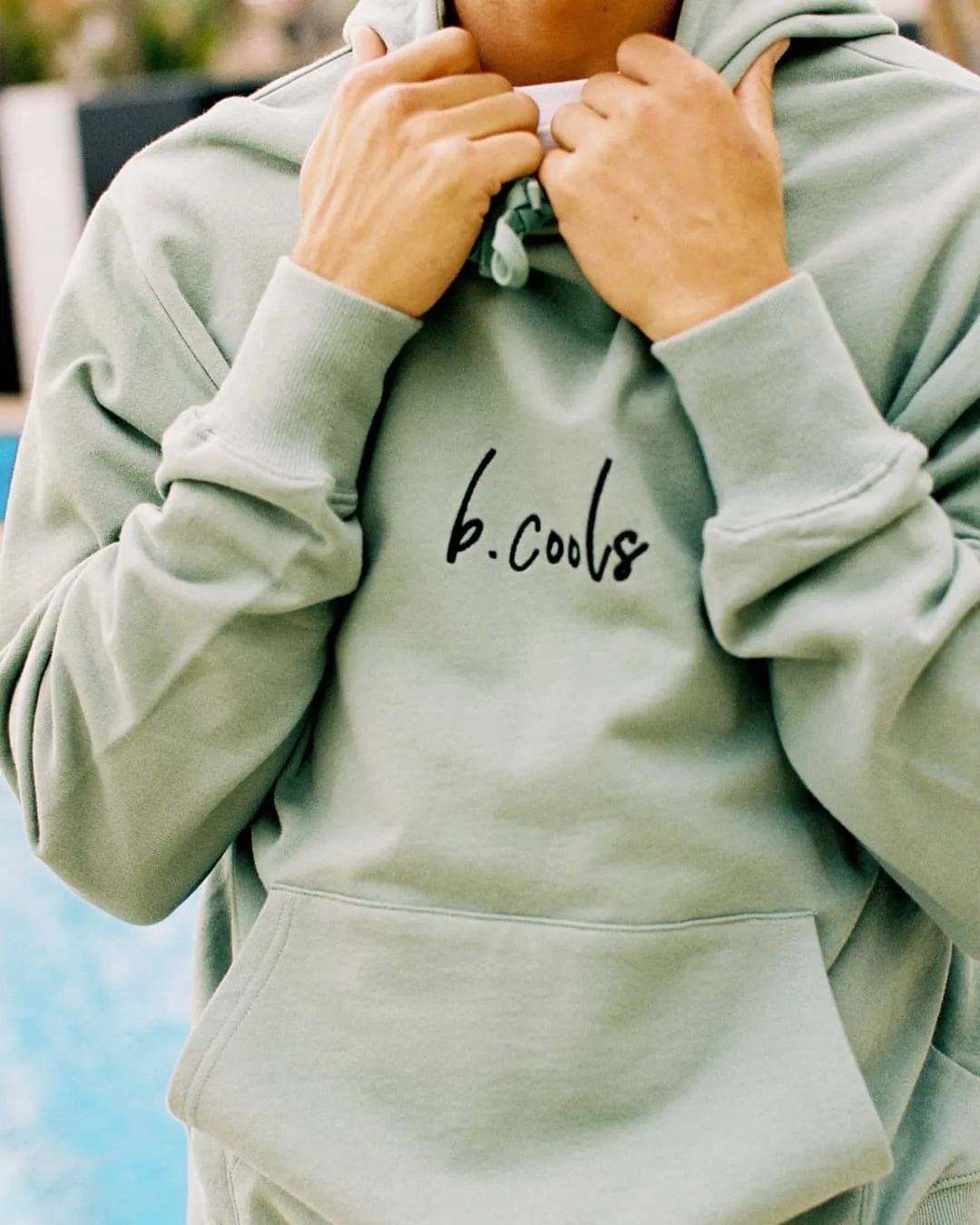 Barney Cools Hood Embro Sweatshirt Herb