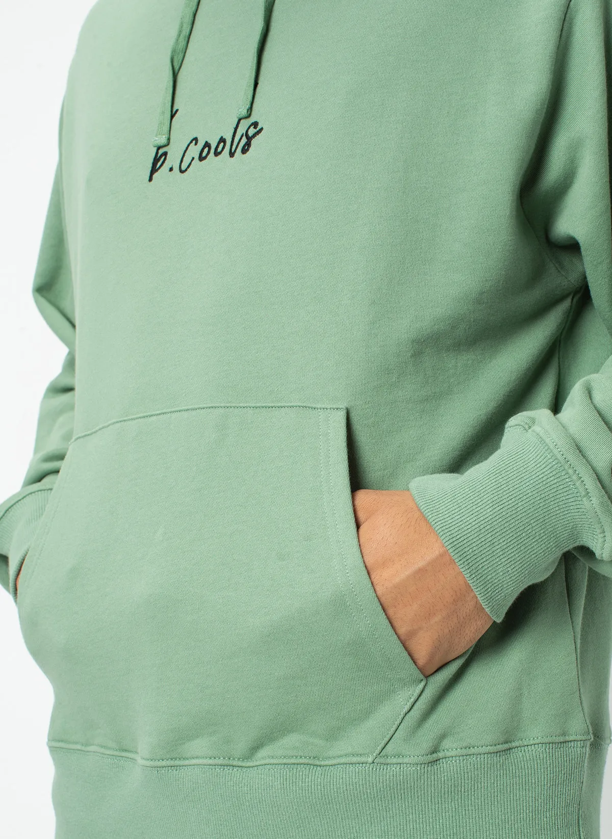 Barney Cools Hood Embro Sweatshirt Herb