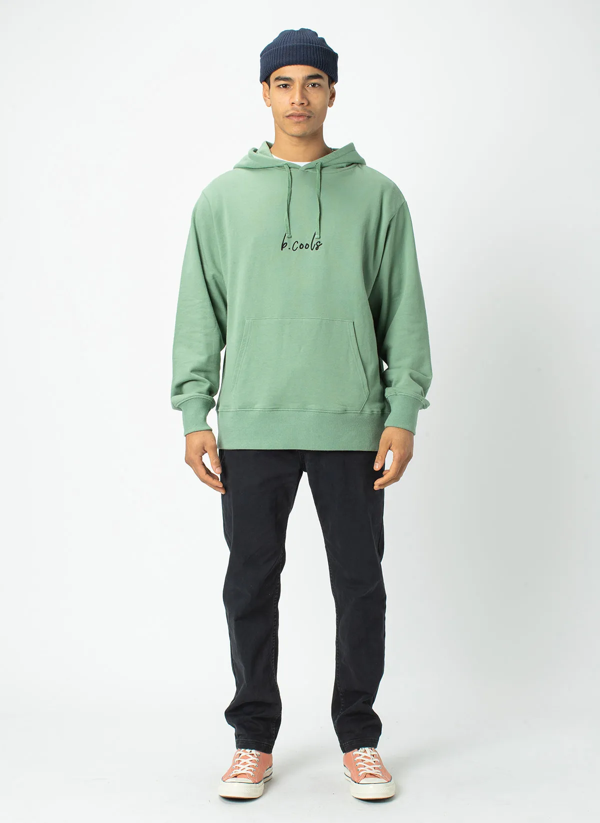Barney Cools Hood Embro Sweatshirt Herb