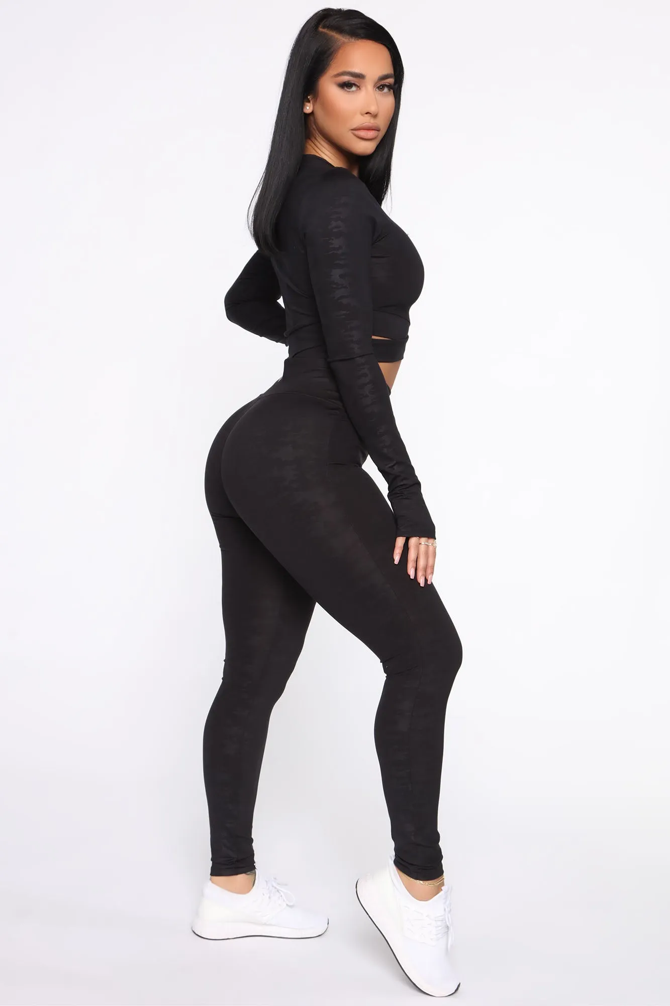 Basic Training Active Crop Top - Black