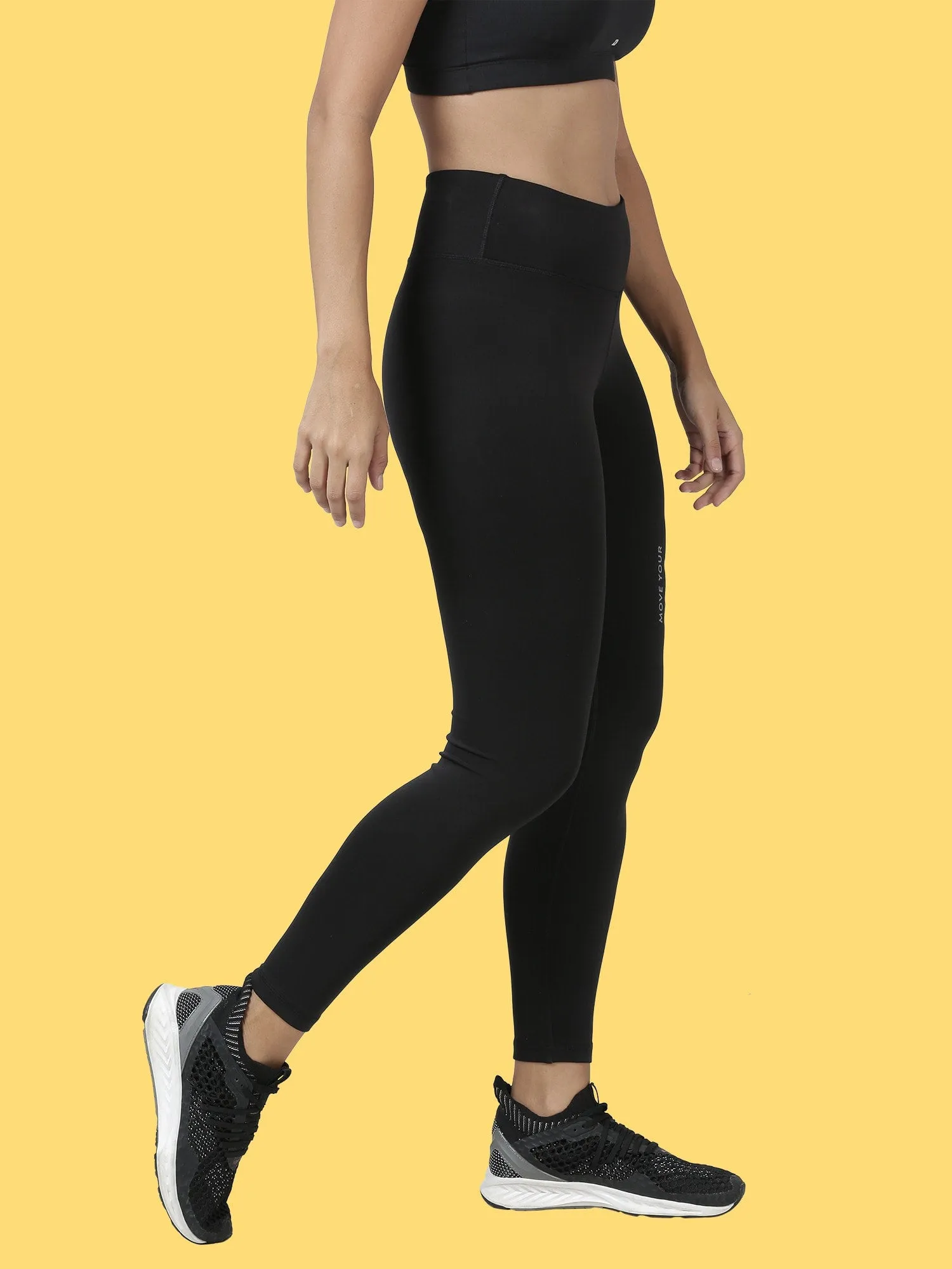 Blakout Jump Black Running Leggings