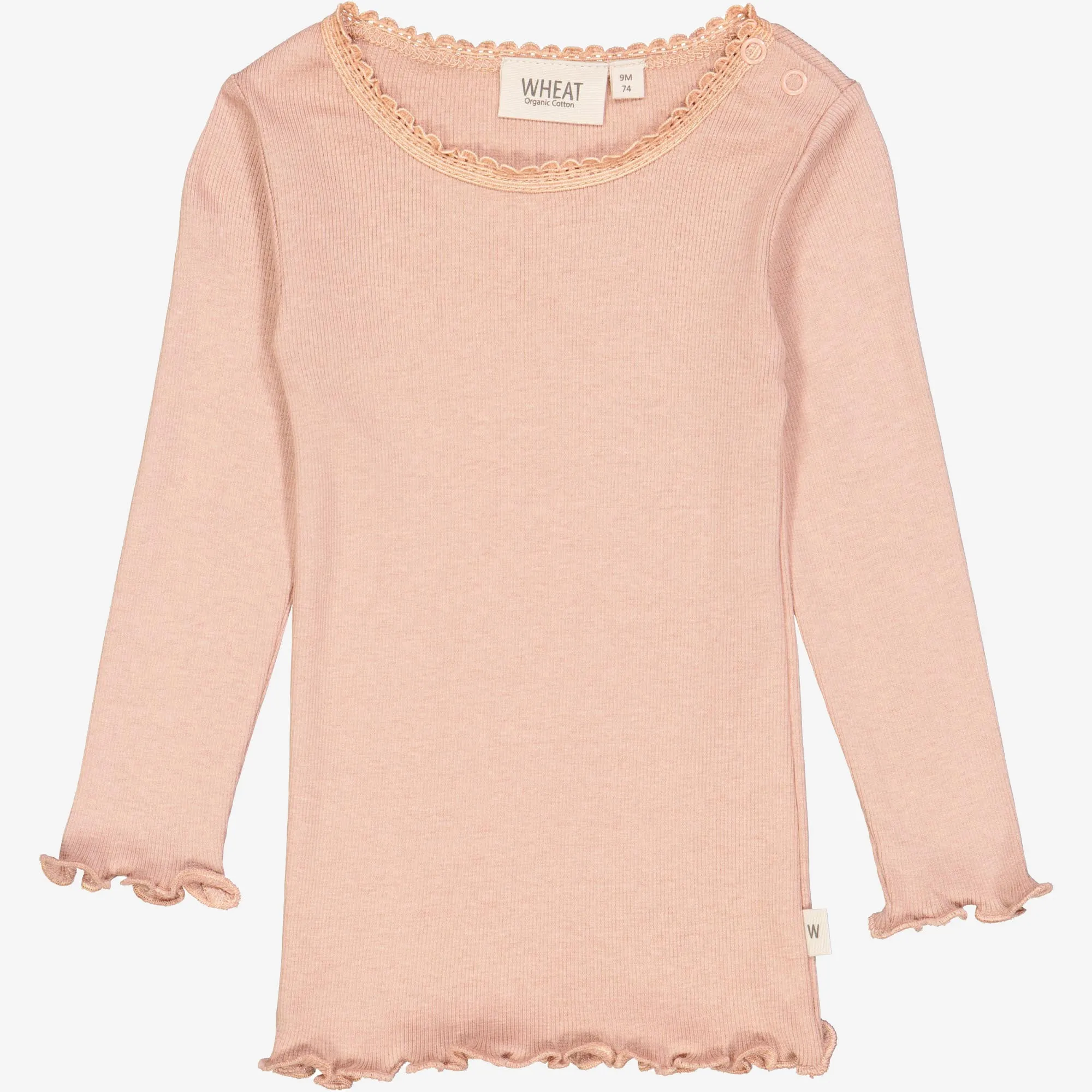 Blonde Rib T-Shirt LS | Baby - rose dawn