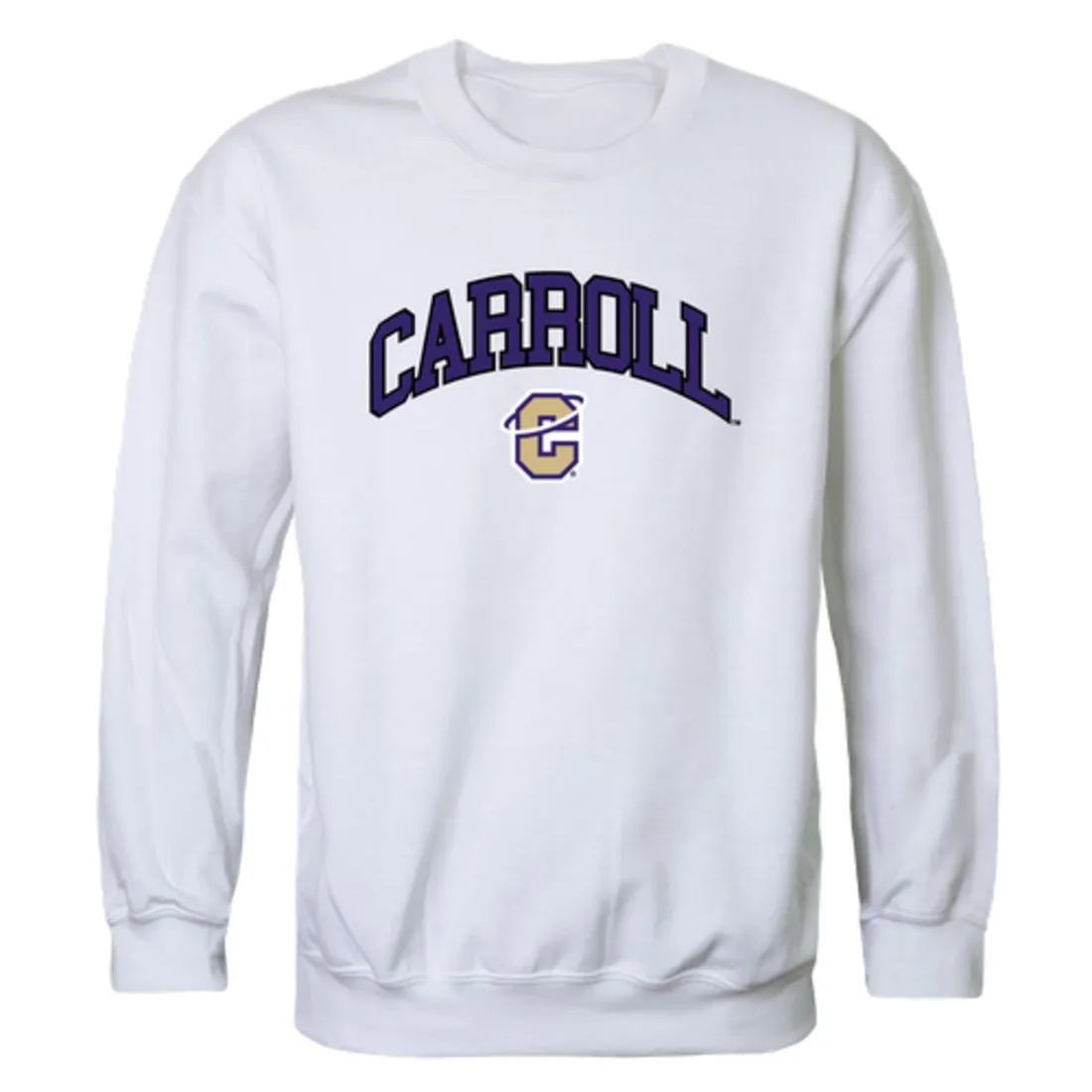 Carroll College Saints Campus Fleece Crewneck Pullover Sweatshirt