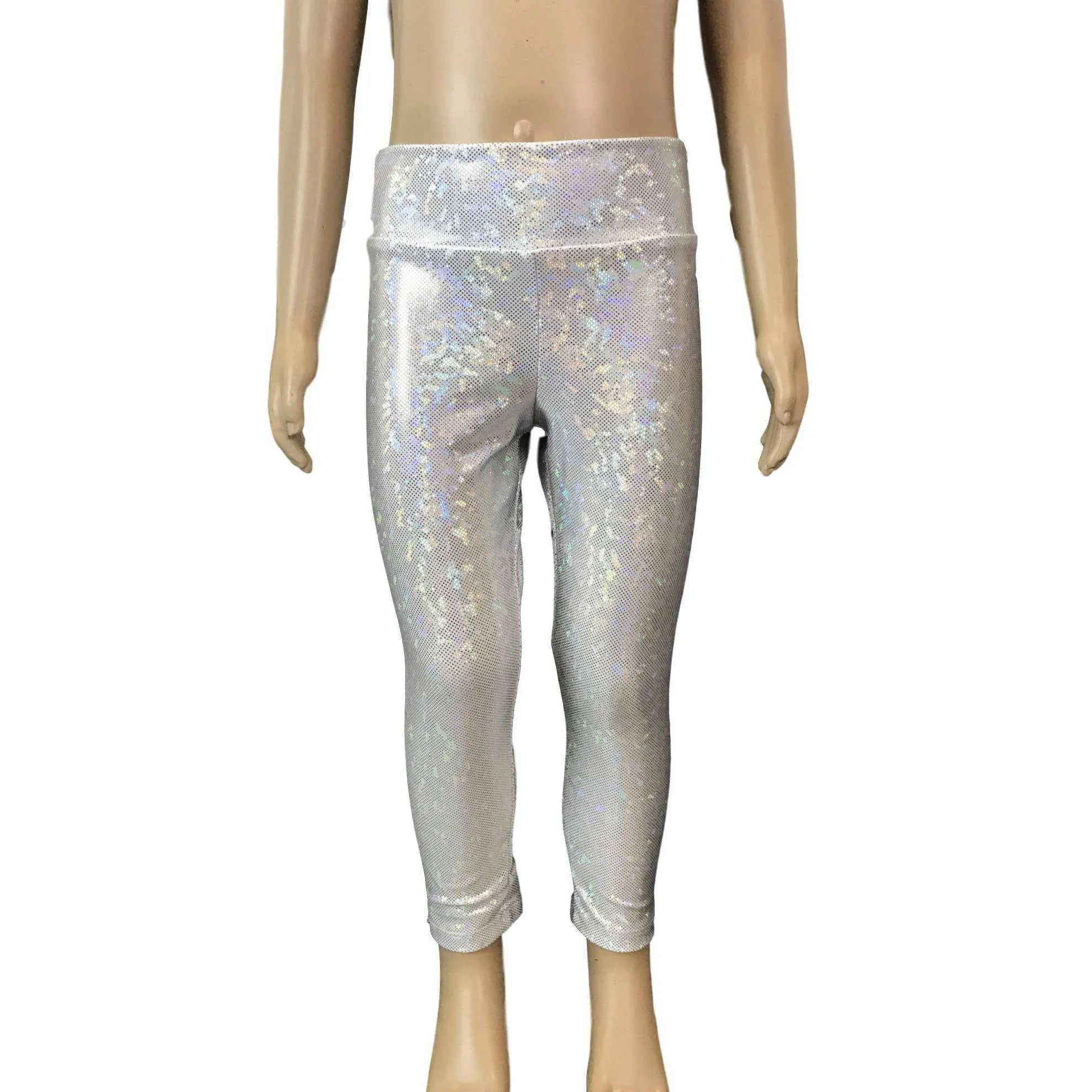 Children's Silver Shattered Glass Leggings