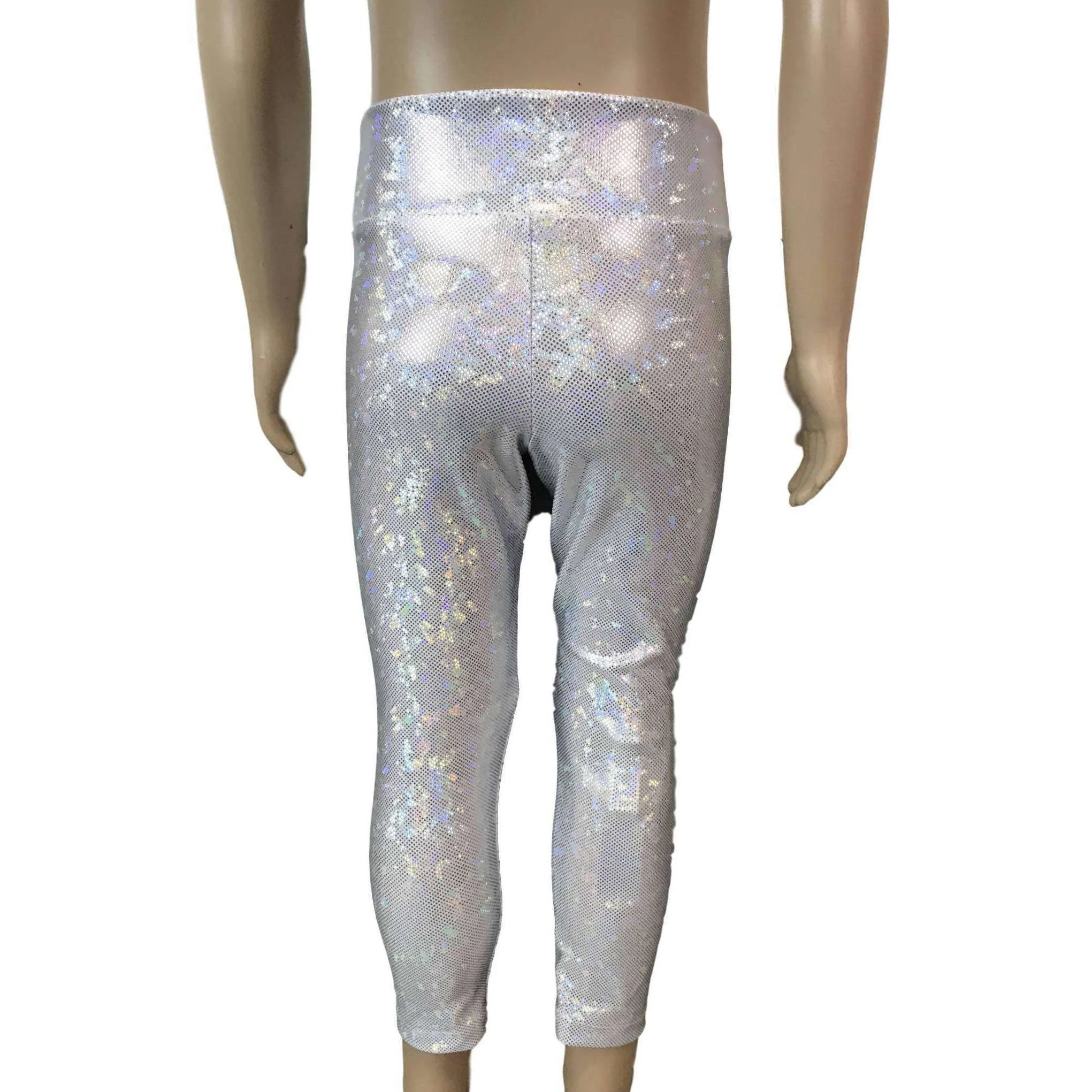 Children's Silver Shattered Glass Leggings