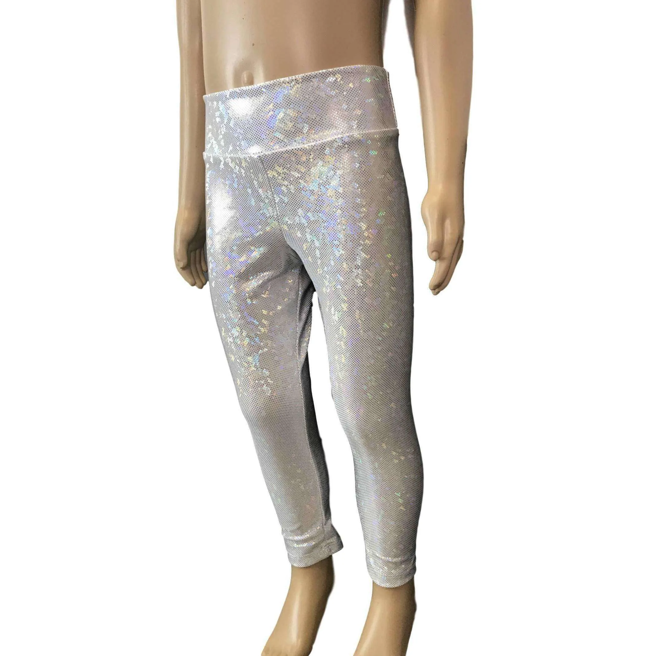 Children's Silver Shattered Glass Leggings