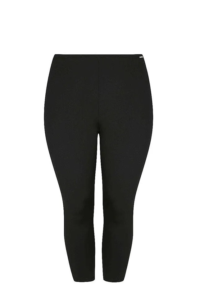 Chlorine Resistant Black 3/4 Swim Pants