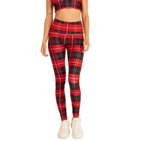 Classic Red Plaid - Leggings