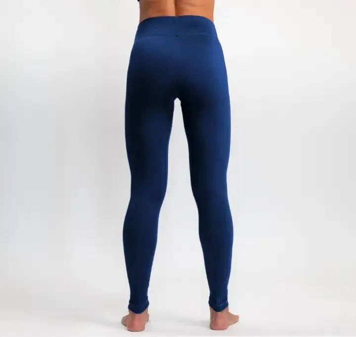 Classic Ribbed Leggings - Blue