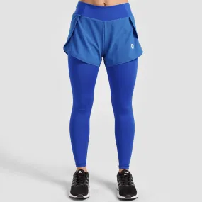 Compression Leggings Shorts (Electric Blue)