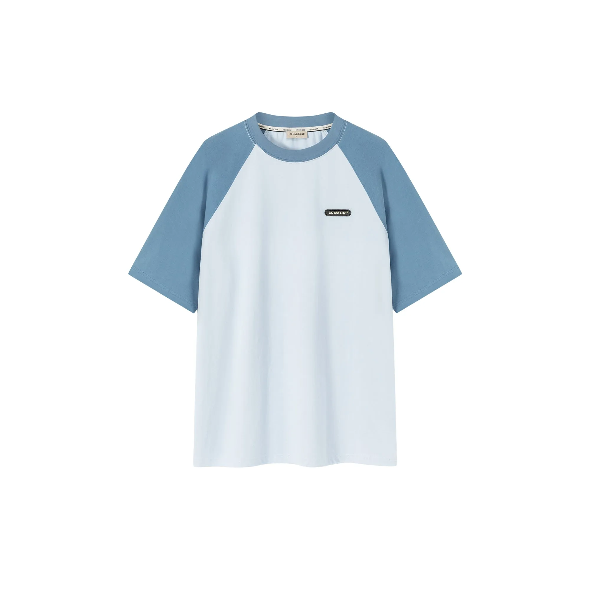 Contrast Raglan Basic Sporty T-Shirt