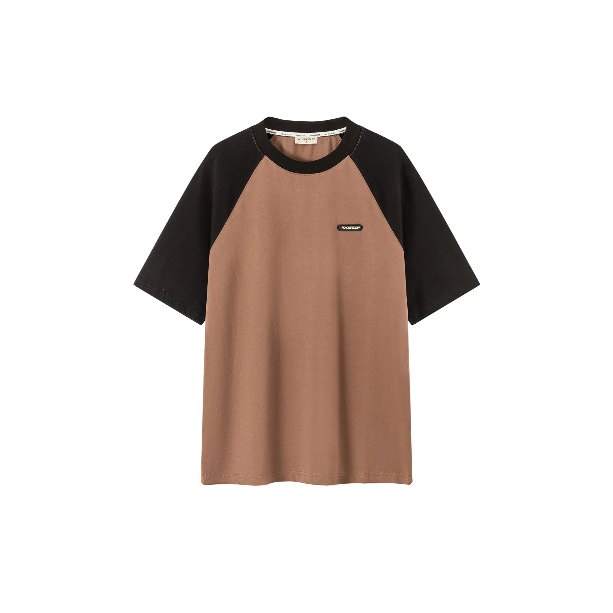 Contrast Raglan Basic Sporty T-Shirt