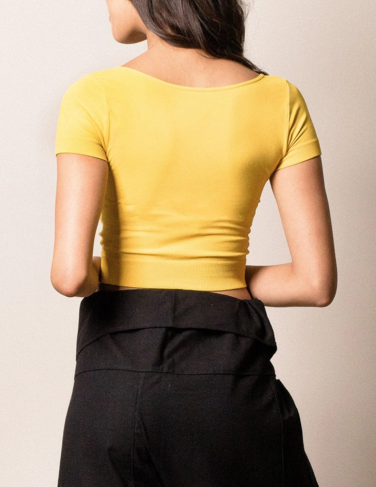 Control Fit Short Sleeve Crop Top