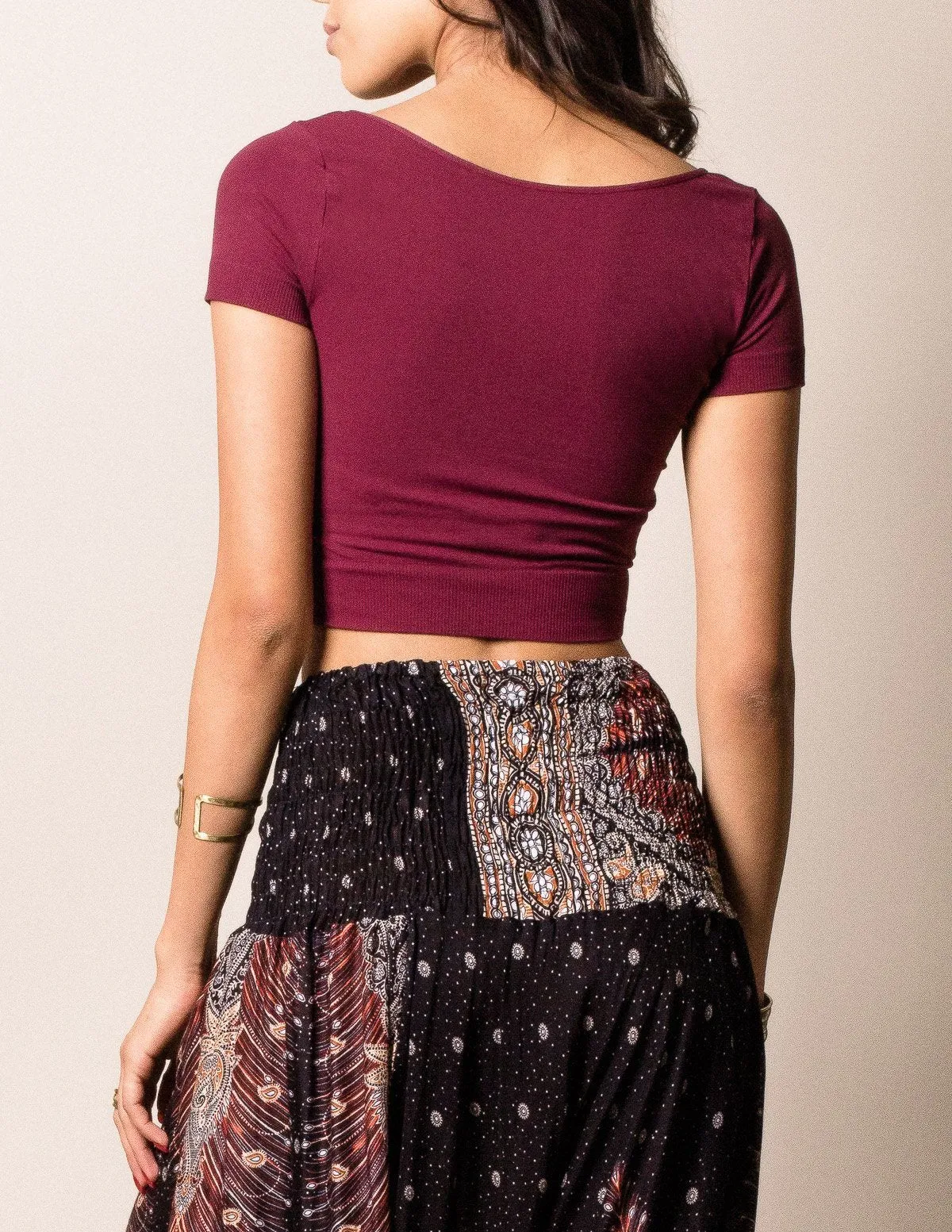 Control Fit Short Sleeve Crop Top