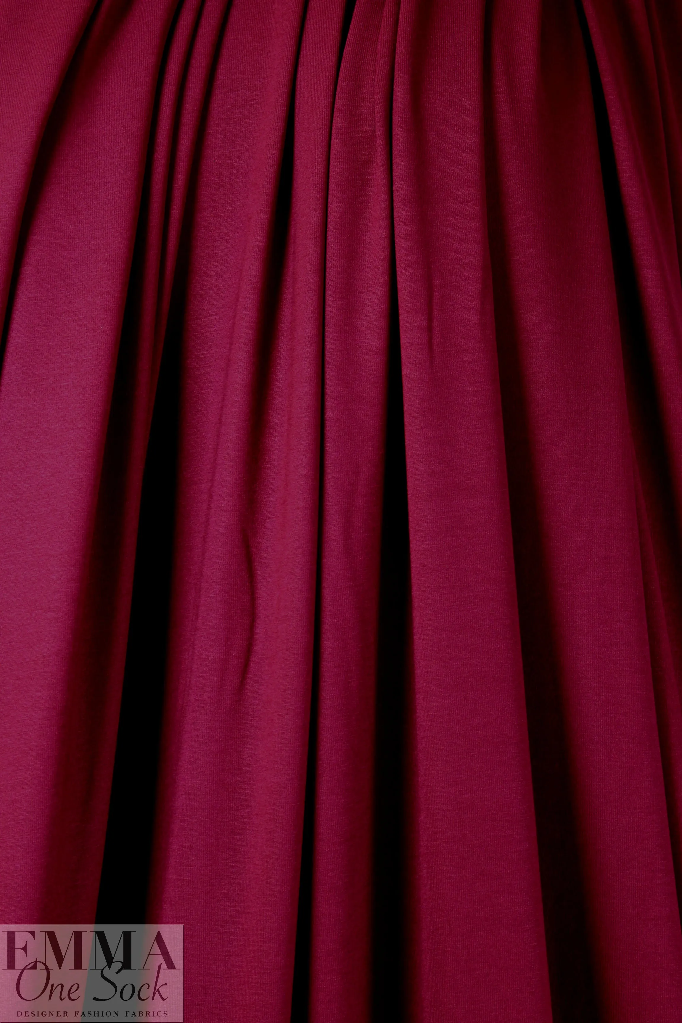 cranberry Oeko-Tex viscose/spandex 4-way jersey