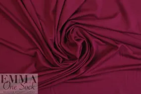 cranberry Oeko-Tex viscose/spandex 4-way jersey