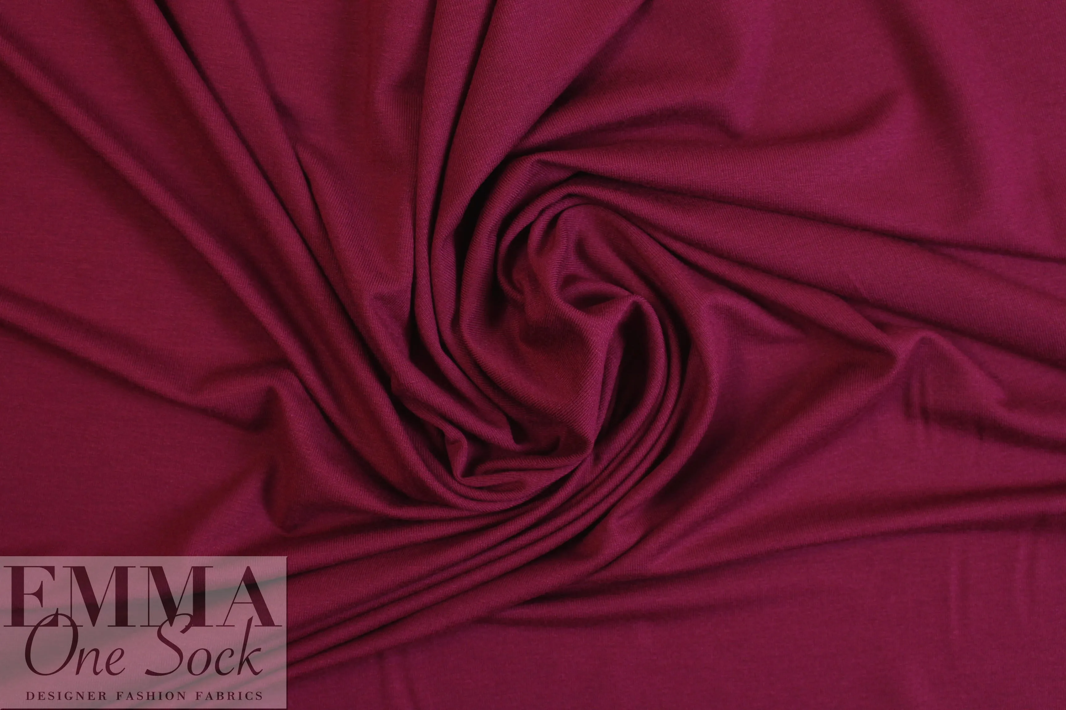 cranberry Oeko-Tex viscose/spandex 4-way jersey