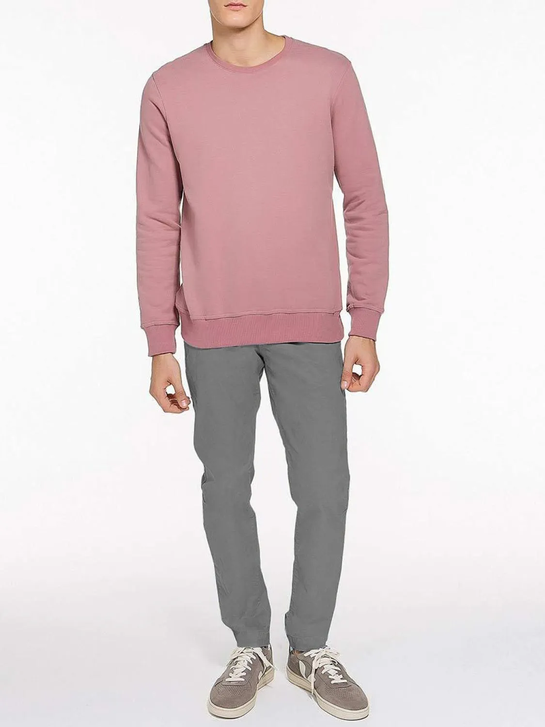 Crew Neck Sweatshirt Rosewood