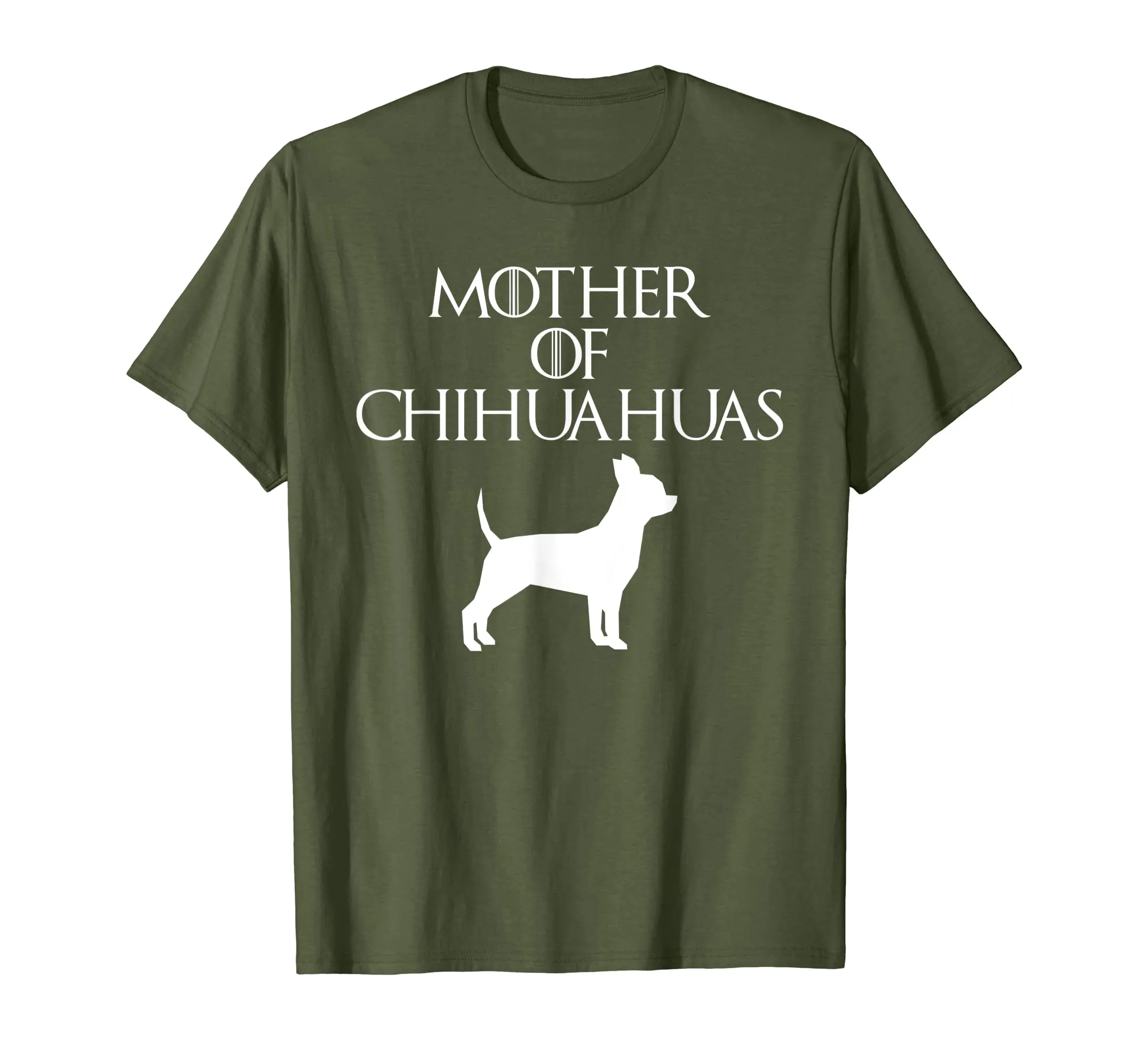 Cute &amp; Unique White Mother of Chihuahuas T-shirt E010608