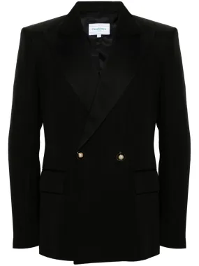 double-breasted tuxedo blazer