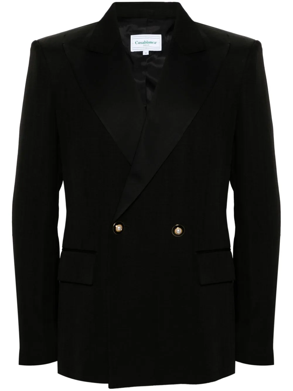 double-breasted tuxedo blazer