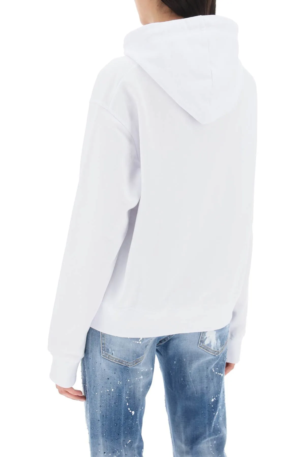 Dsquared2 cool fit hoodie with graphic print S75GU0515 S25551 WHITE