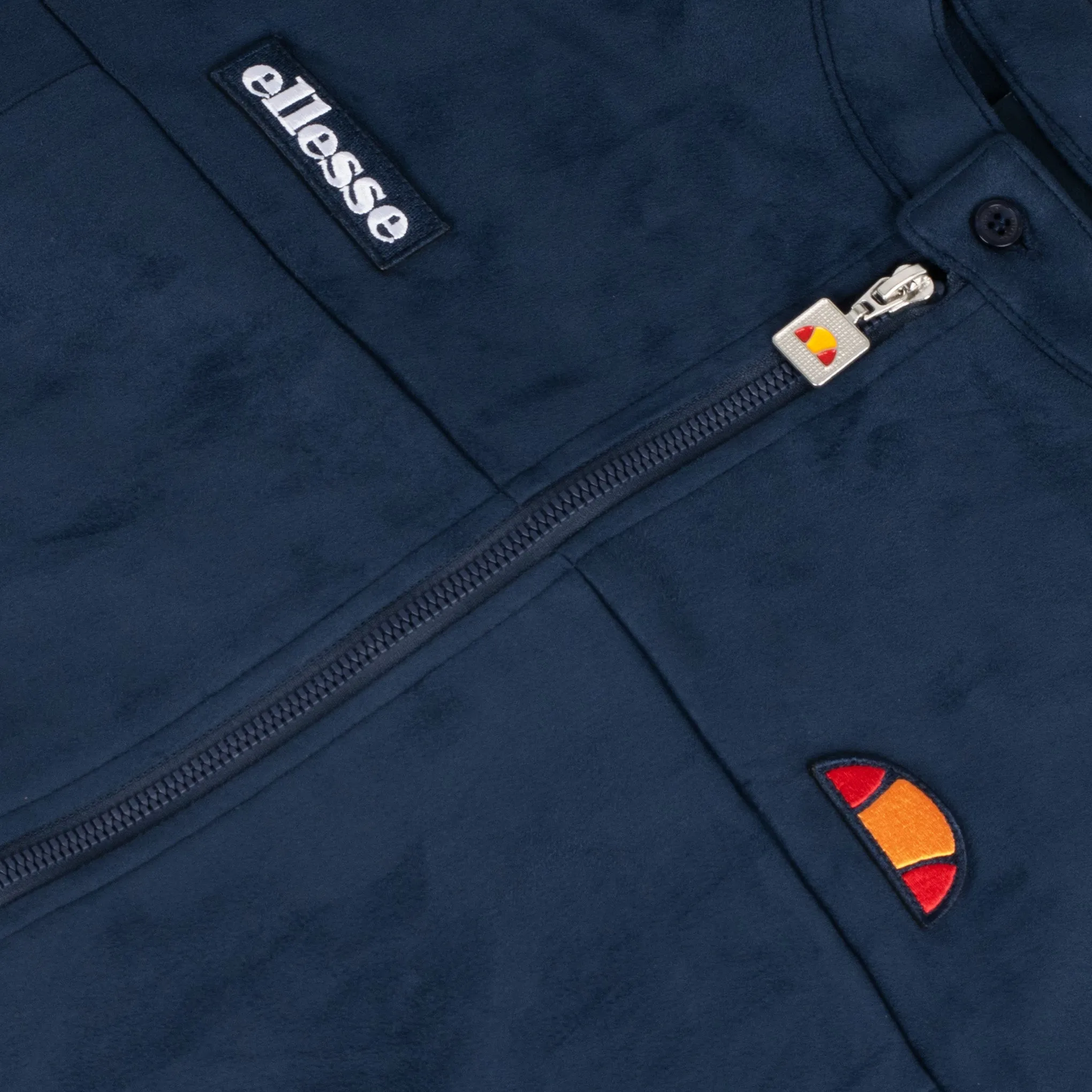 Ellesse Perugia Velour Track Top Navy