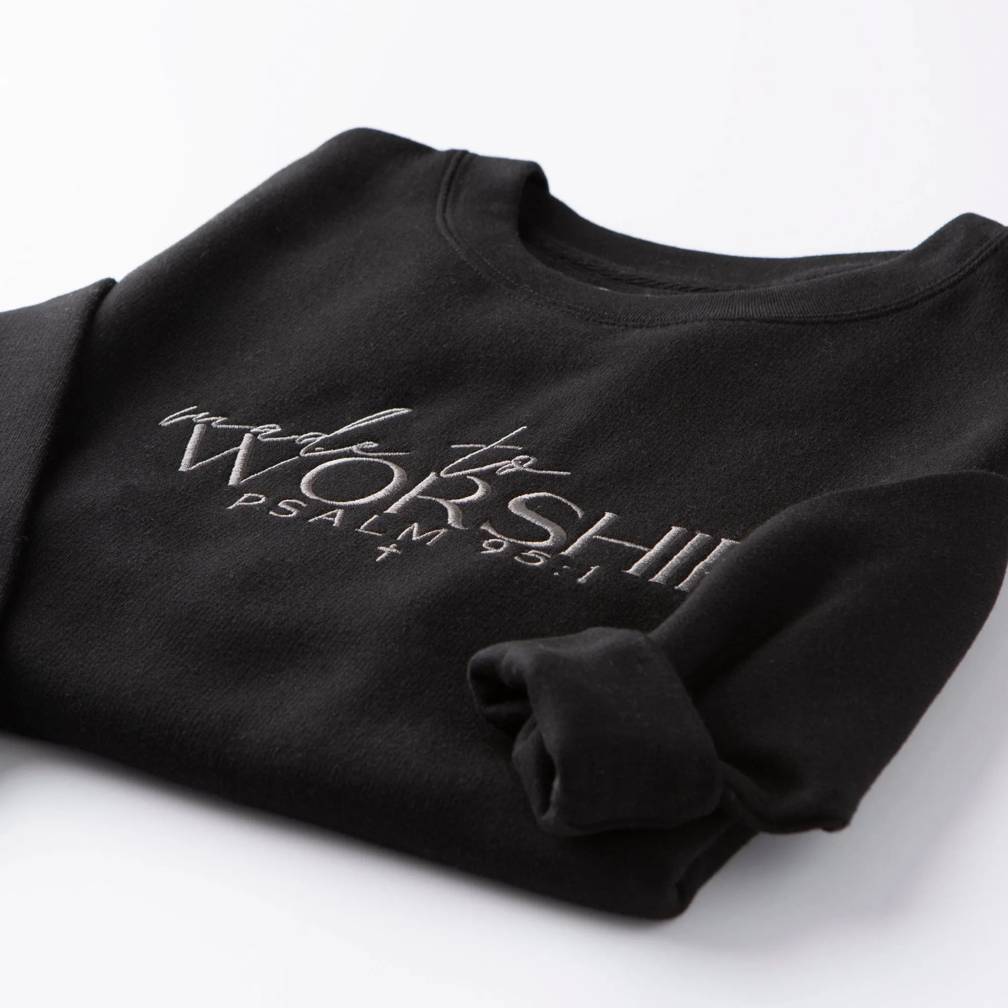 Embroidered Made To Worship Sweatshirt