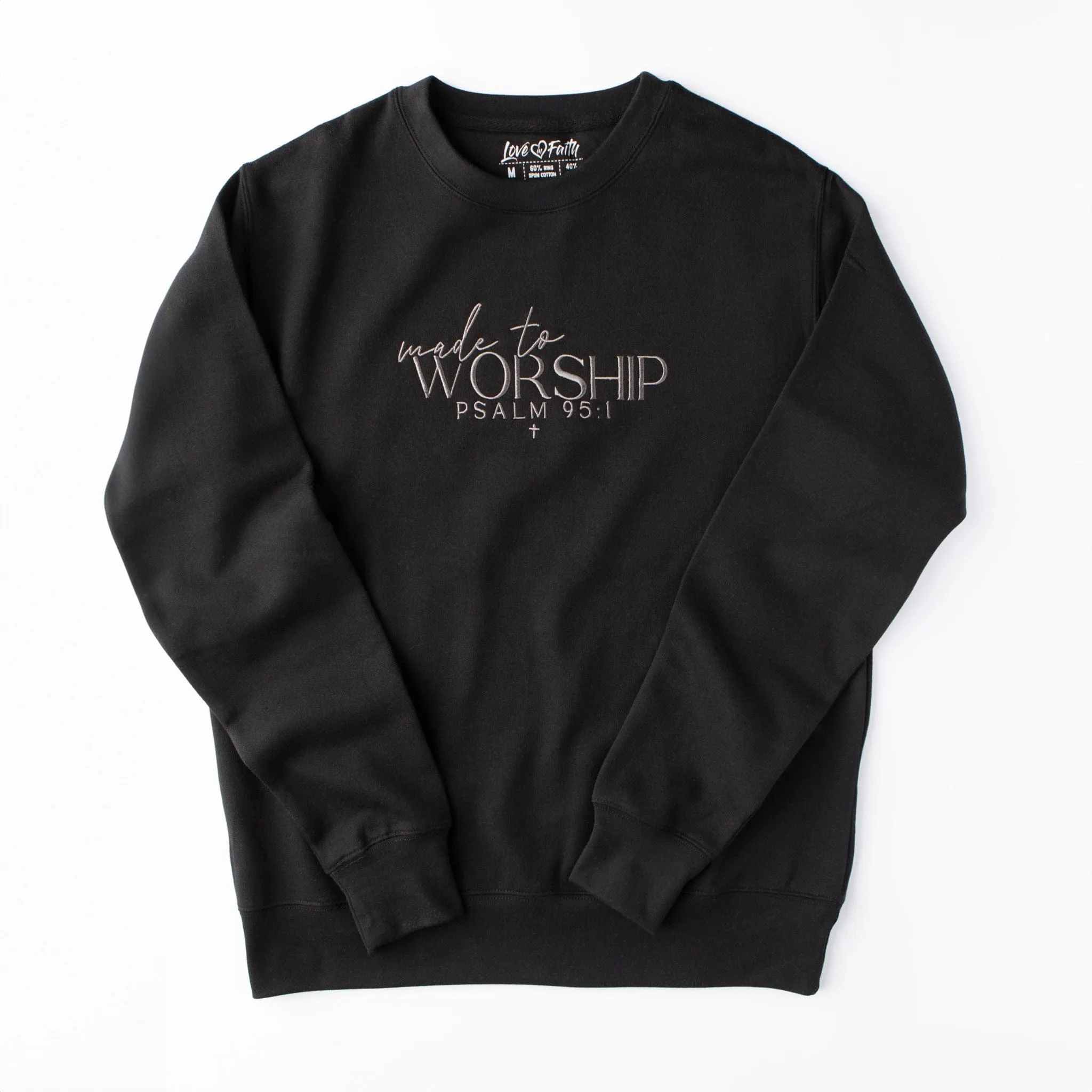 Embroidered Made To Worship Sweatshirt