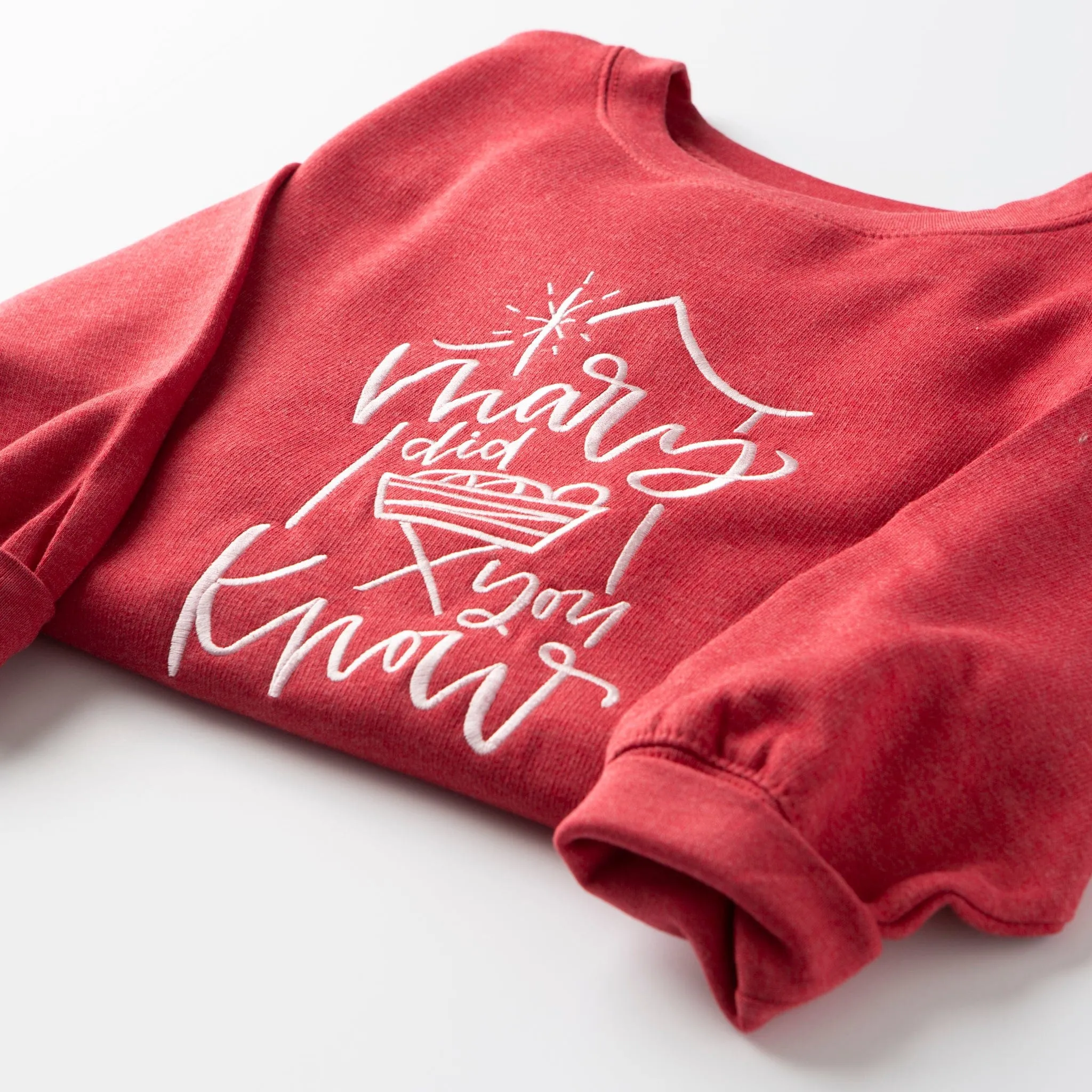 Embroidered Mary Did You Know Sweatshirt - 20