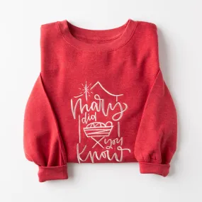 Embroidered Mary Did You Know Sweatshirt - 20