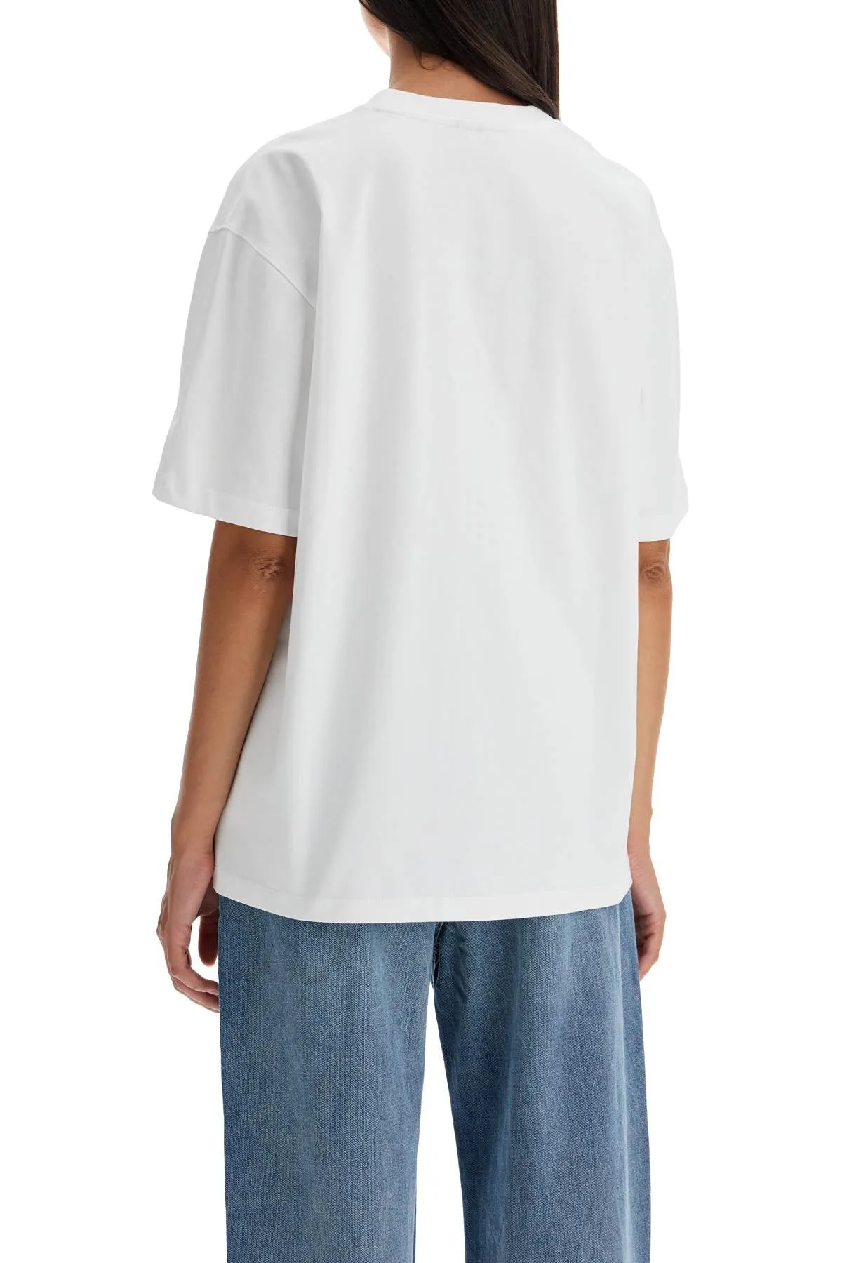 embroidered oversized t T4033 BRIGHT WHITE