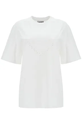 embroidered oversized t T4033 BRIGHT WHITE