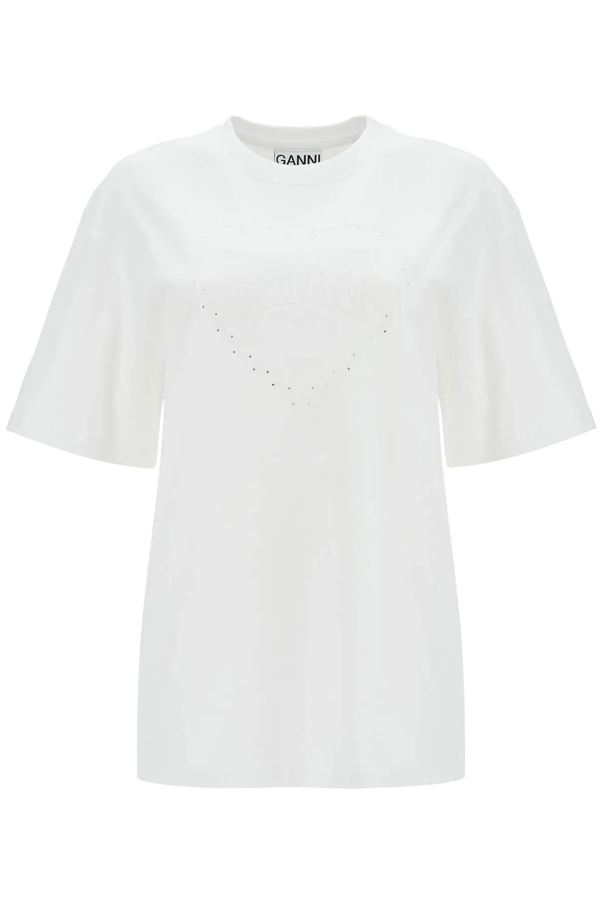 embroidered oversized t T4033 BRIGHT WHITE