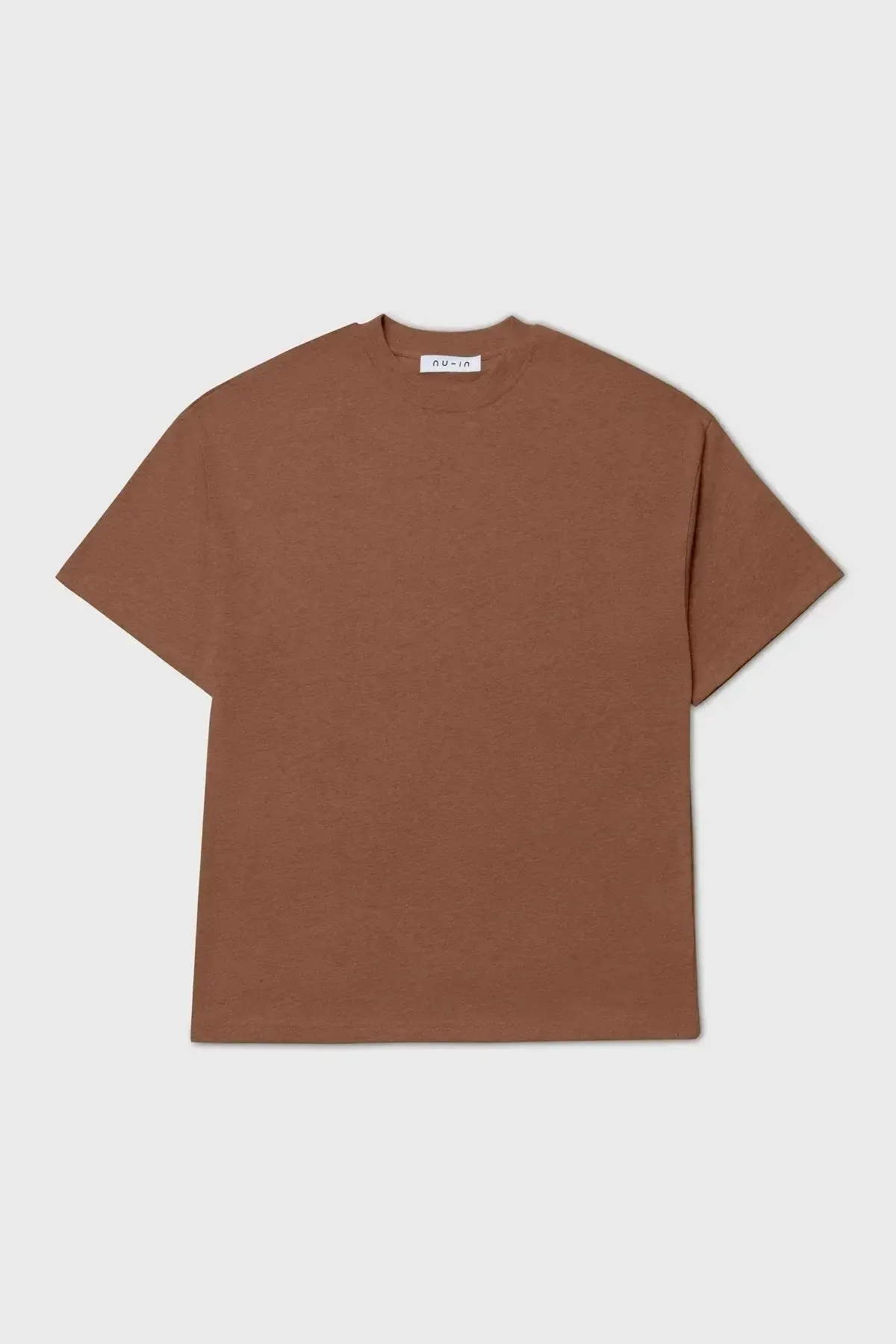 Everyday Oversized Fit - Basic T-shirt - Brown