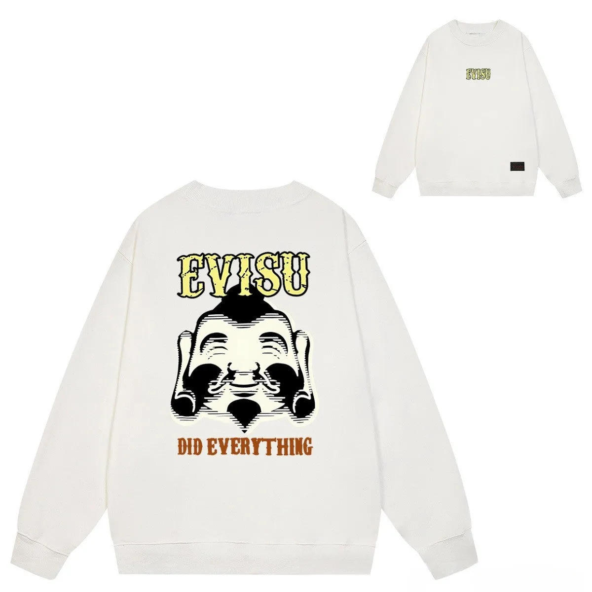 Evisu Sweatshirts Print Sweatshirts Unisex