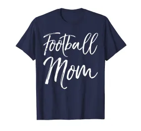 Football Mom Shirt Vintage Proud Mother Sports Tee