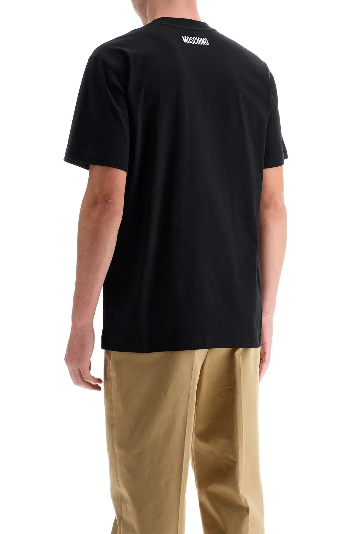 goose embroidered t-shirt A0714 0241 MULTI BLACK