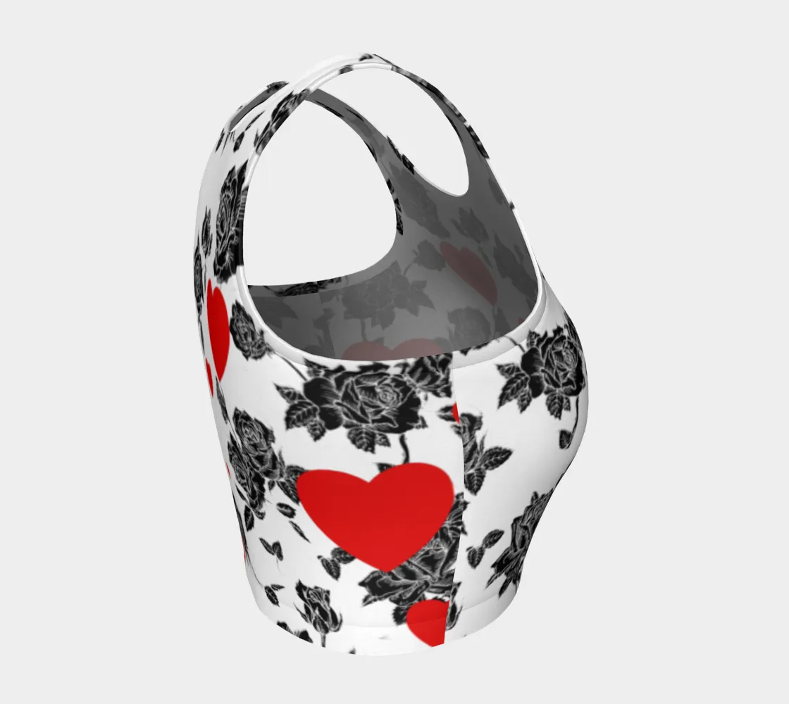 Hearts and Roses Crop Top