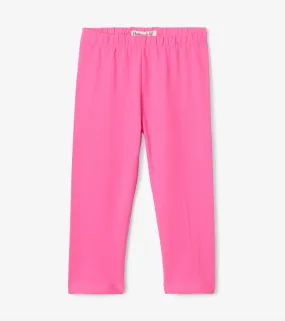 Hot Pink Carmine Rose Basic Leggings