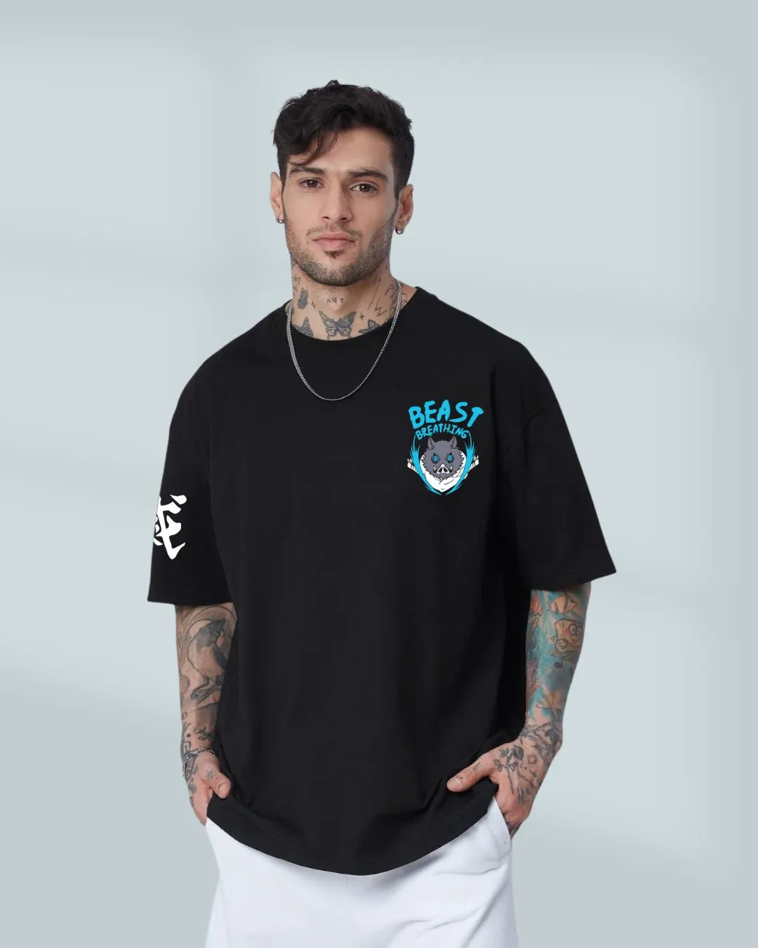 Insouke Demon Slayer Anime Over Sized T-shirt